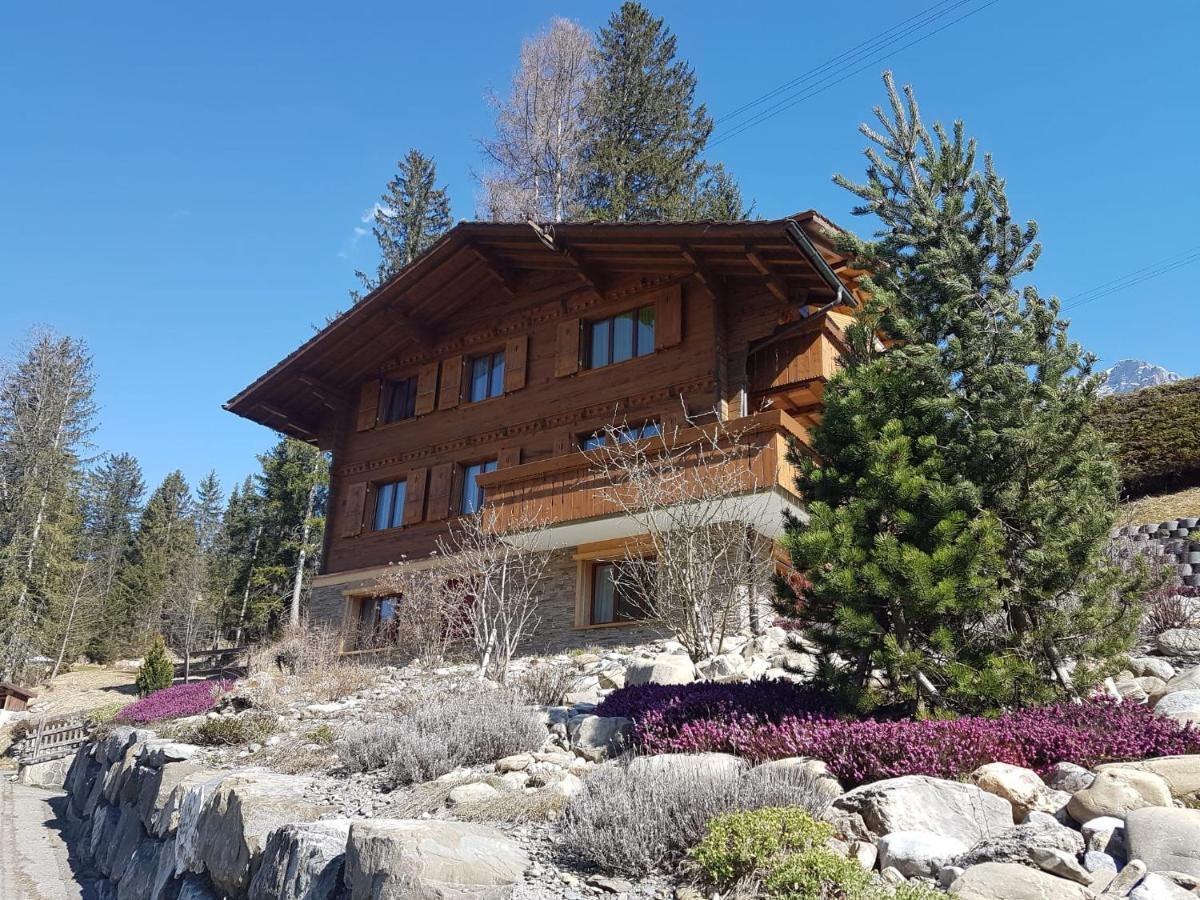 Chalet Grueneggli Adelboden Buitenkant foto